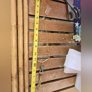 Gold and green necklace